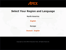 Tablet Screenshot of apex-tools.com